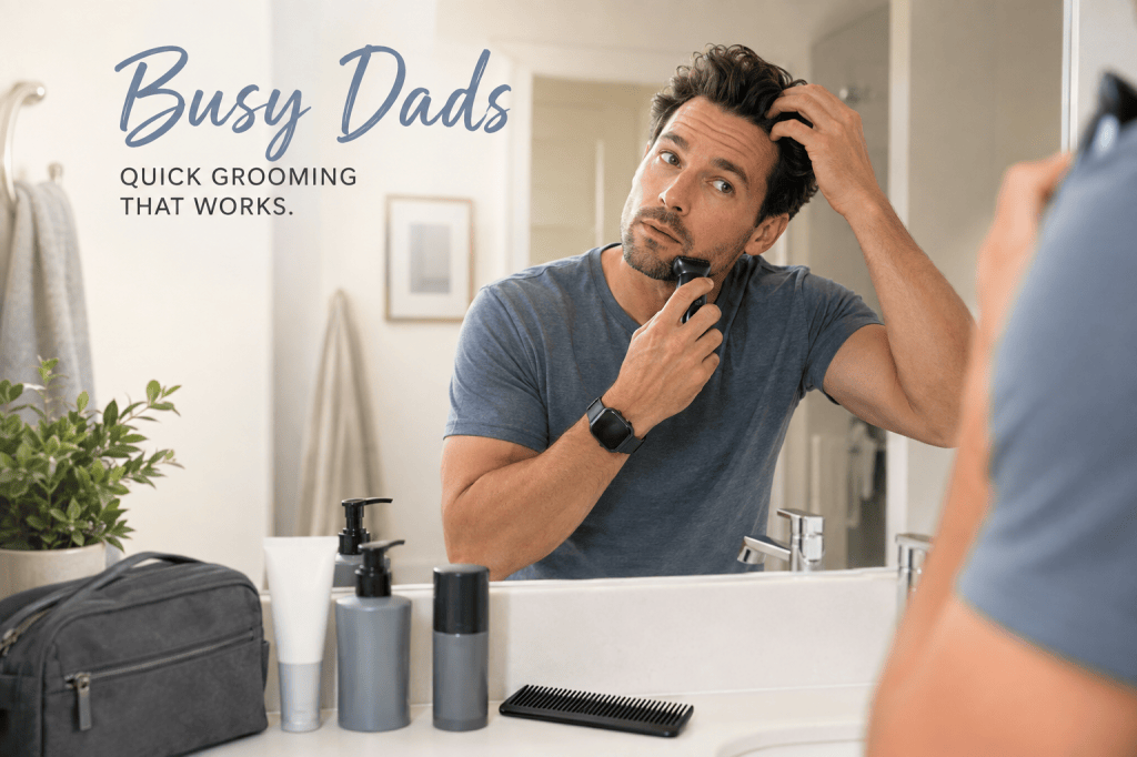 busy fathers morning routine