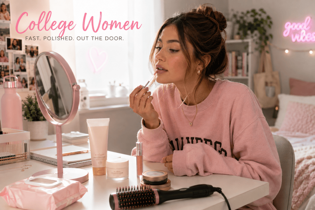college women morning routine