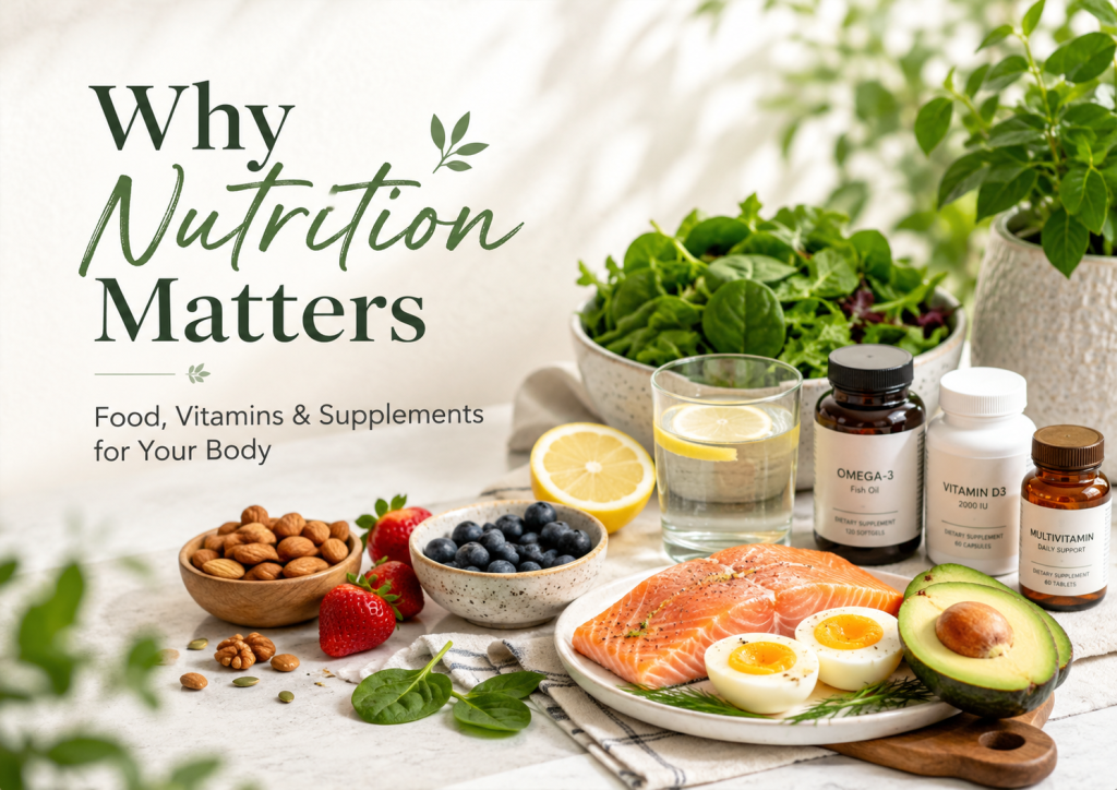 Why Nutrition Matters: Food, Vitamins & Supplements as Tools for Your&nbsp;Body